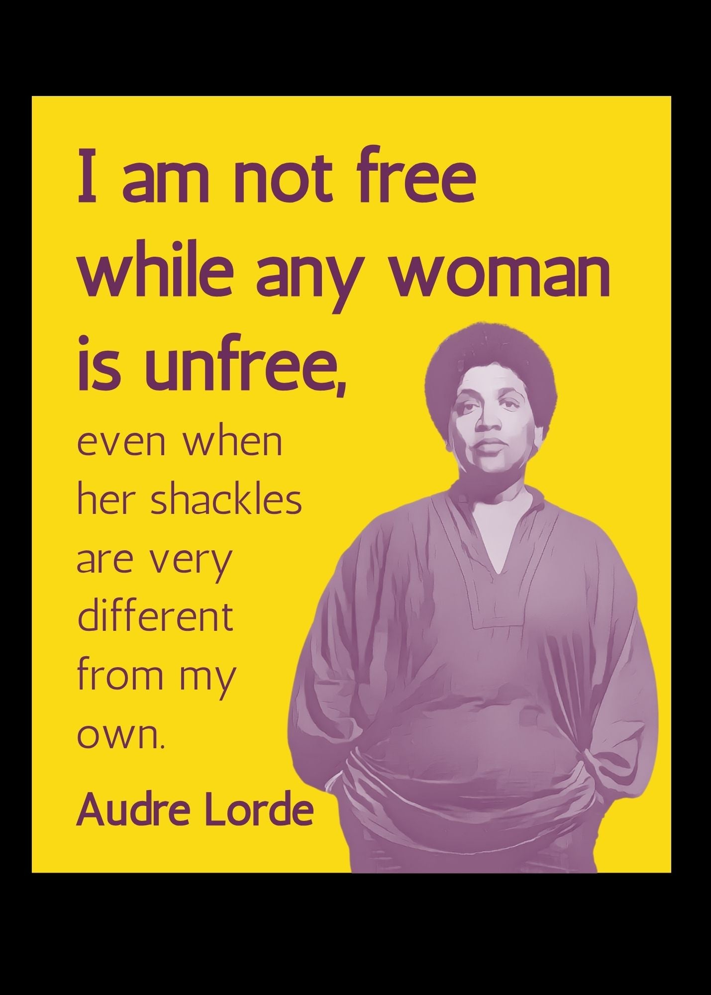 Audre Lorde "Together Free" Hoodie