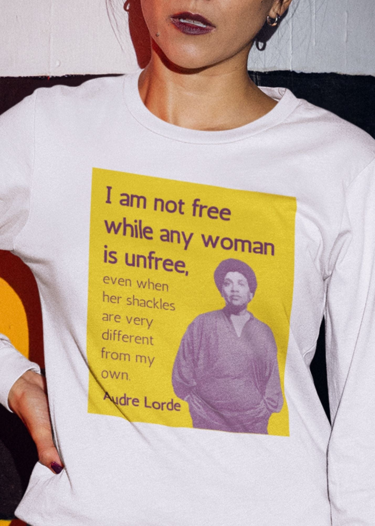 Audre Lorde "Together Free" Long Sleeve Shirt
