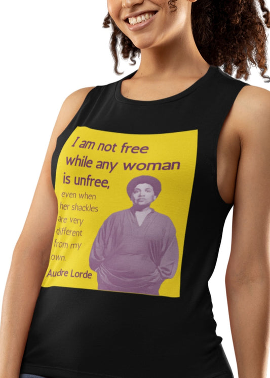 Audre Lorde "Together Free" Tank Top  | Femme Fit