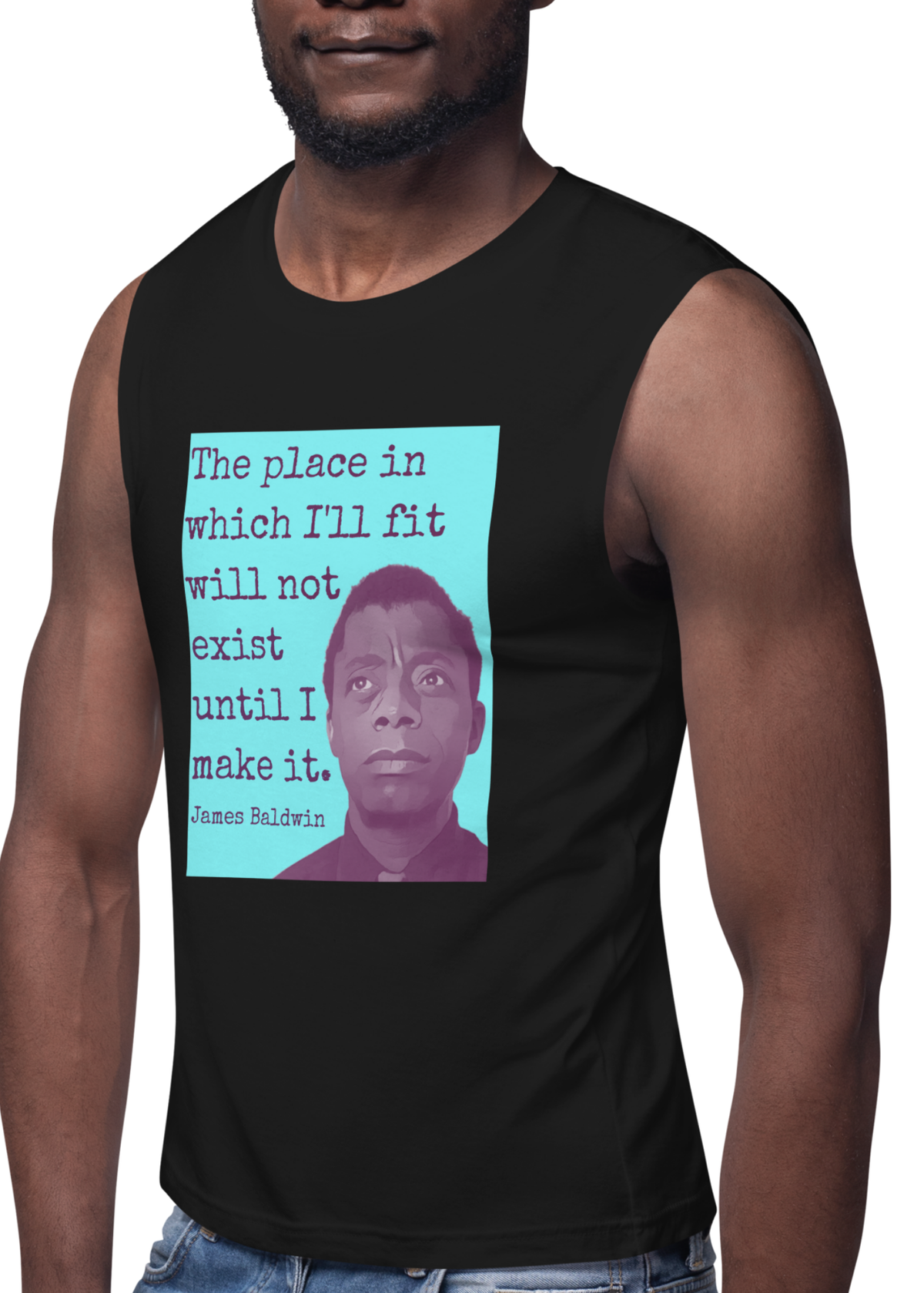 James Baldwin "Make Your Place" Tank Top | Masc Fit