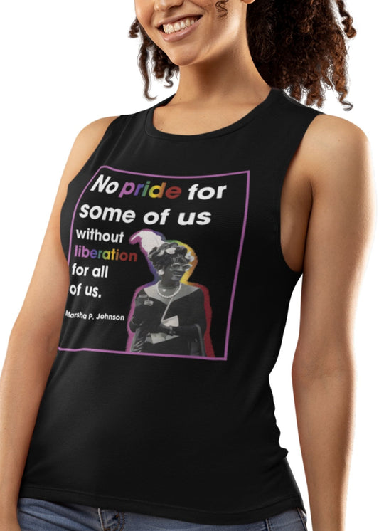 Marsha P. Johnson "Pride & Liberation" Tank Top | Femme Fit
